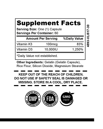 VHI D3 w/ K2 (10,000iu/100mcg)