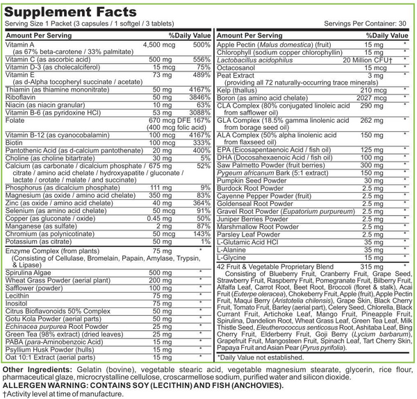 VHi Men's Performance Vitamin Packs